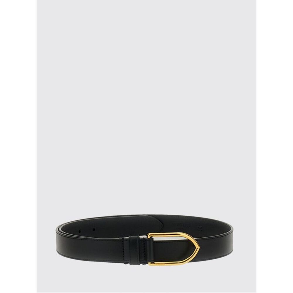 Jacquemus Men Bambino Calfskin Leather Belt Jacquemus With Metal Buckle